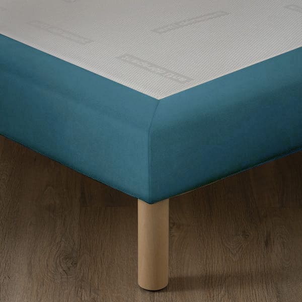 Sommier FLEXIBOX tissu velours lac avec lattes flexibles et toile antidérapante matelassée