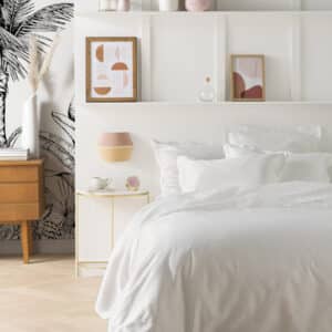 linge de lit blanc EPURE