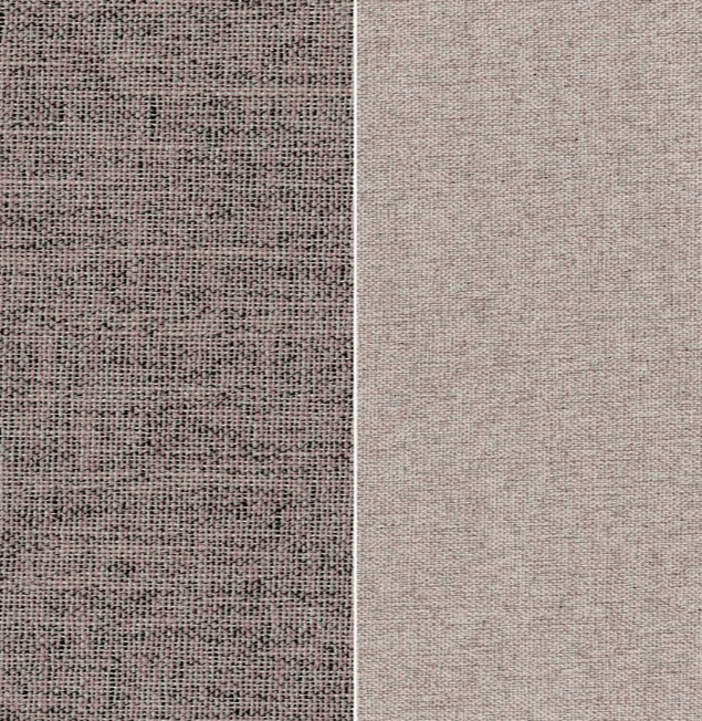 Tissu occultant CHESTER blush double face avec finition soignée pour rideaux hôteliers