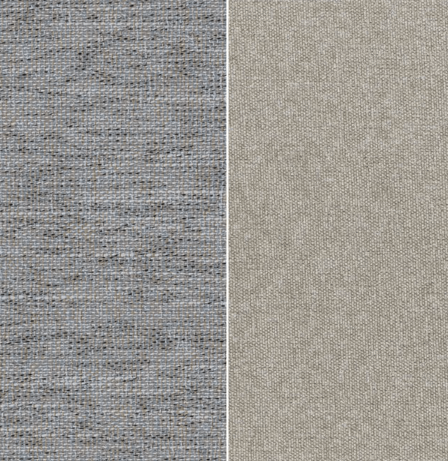 Tissu occultant CHESTER beige gris dust double face pour usage hôtelier intensif