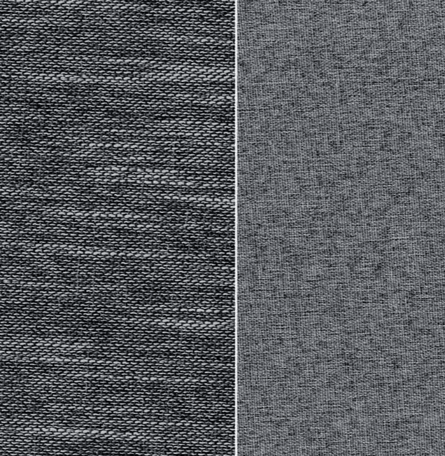 Tissu occultant CHESTER graphite double face pour rideaux occultants professionnels