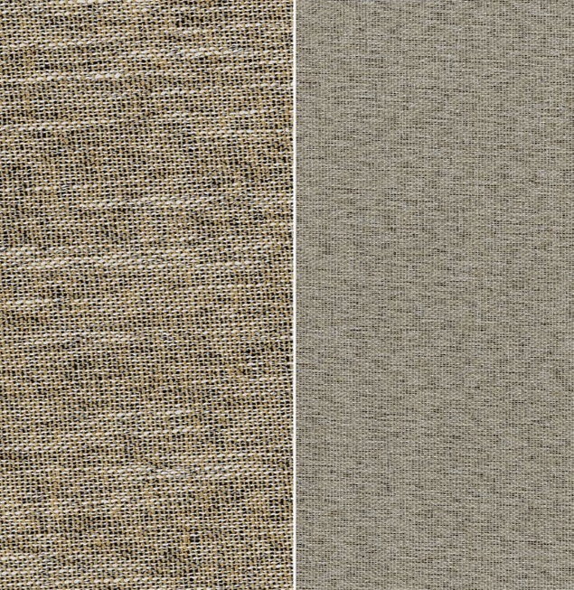 Tissu occultant CHESTER mushroom double face pour rideaux chambre hôtel