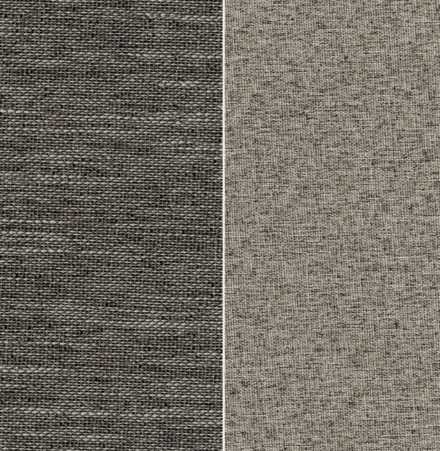 Tissu occultant CHESTER gris peppercorn double face pour rideaux professionnels