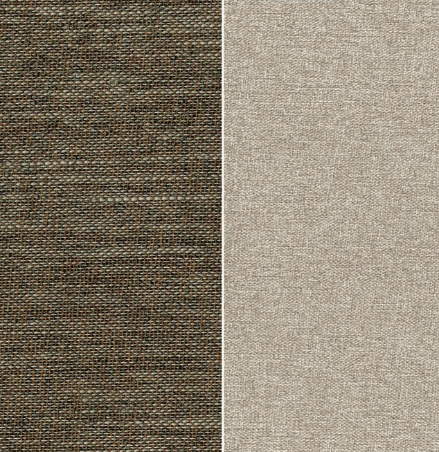 Tissu occultant CHESTER brun tobacco double face pour rideaux hôteliers