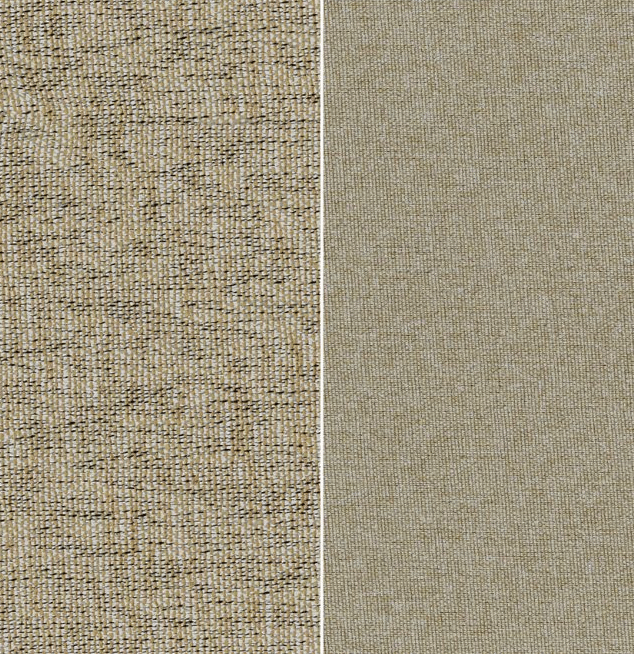 Tissu occultant CHESTER beige twine double face pour rideaux chambre hôtel