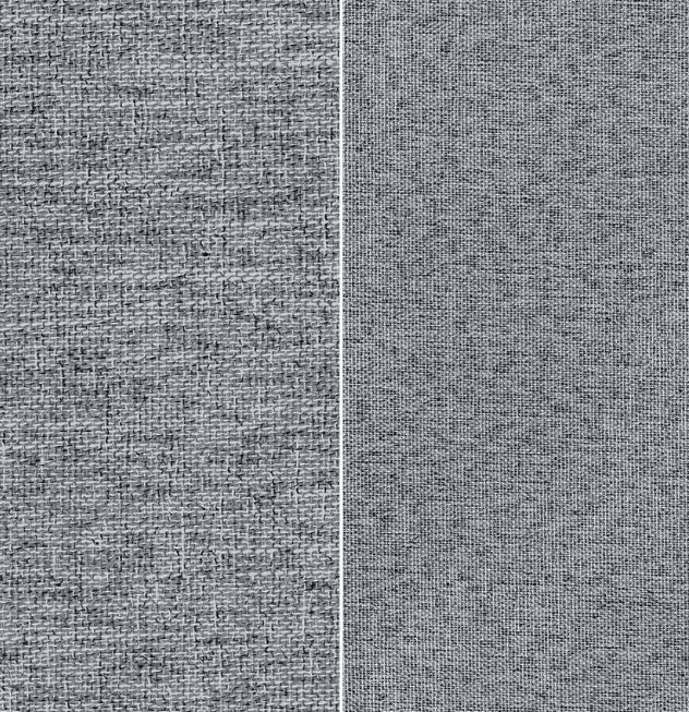 Tissu occultant CHESTER gris zinc double face pour rideaux hôteliers professionnels